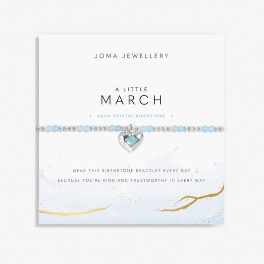 Joma Jewellery Birthstone A Little “March” Bracelet