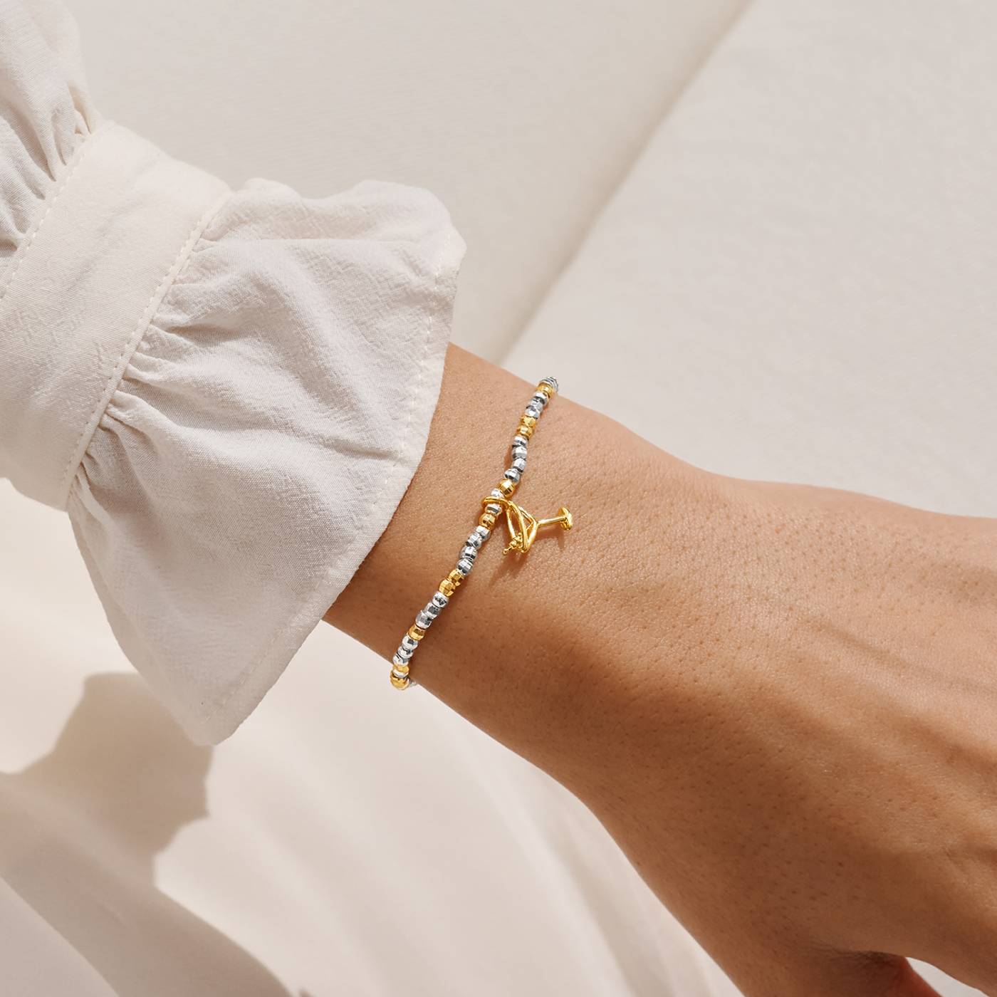 Joma Jewellery Little Stories 'Tini Bit Older' Bracelet In Silver and Gold Plating