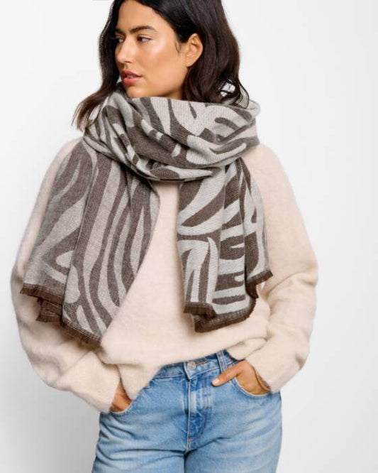 Katie Loxton Printed Blanket Scarf Zebra Print
