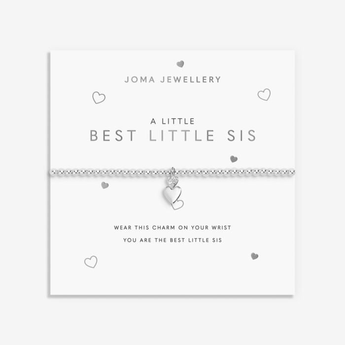 Joma Jewellery A little ‘Best Little Sis’ Silver Plated Bracelet