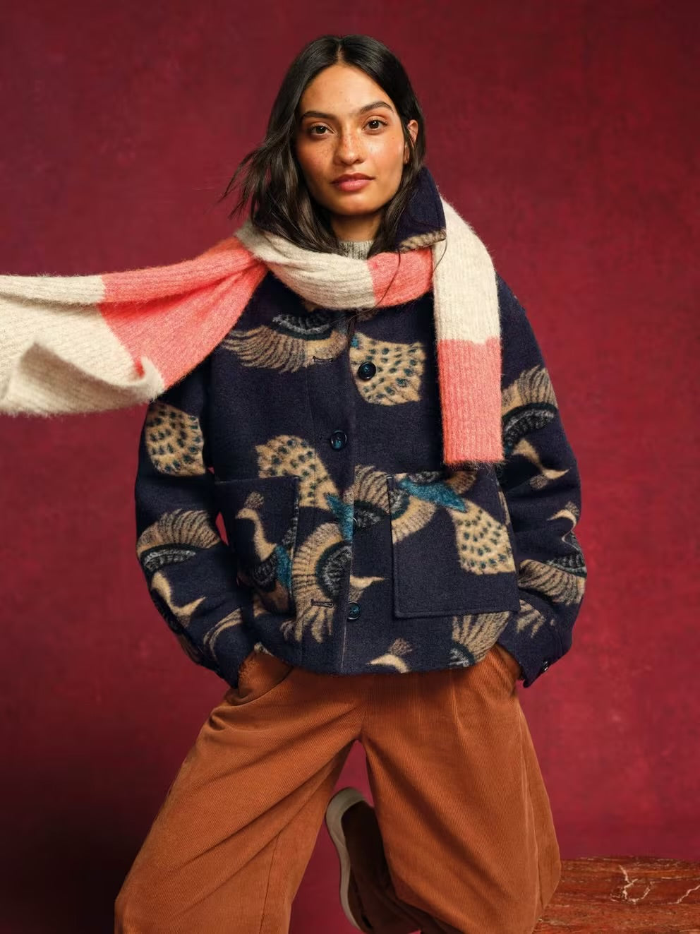 White Stuff Alexa Wool Blend Coat