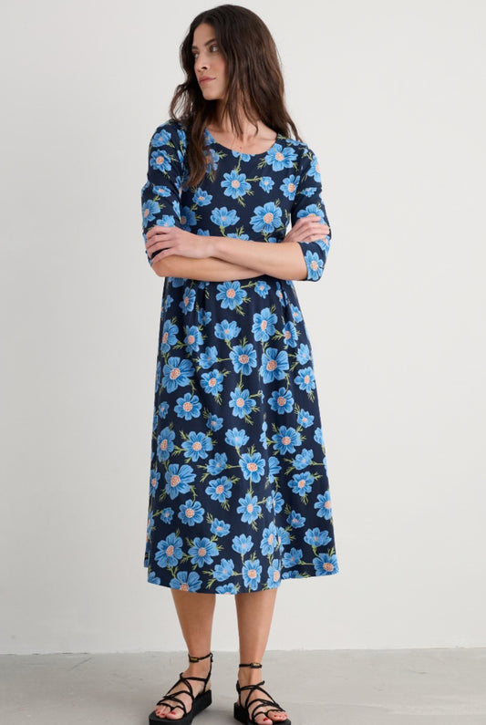 Seasalt Veronica Midi Dress in GOTS-Certified Organic Cotton Jersey