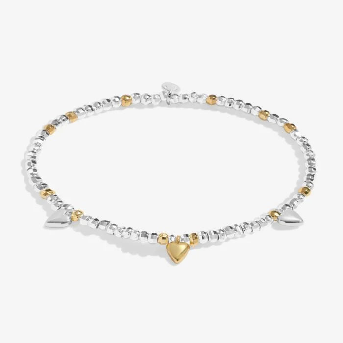 Joma Jewellery Sparkle Confetti A little ‘Amazing Sister’ Silver & Gold Plated Bracelet