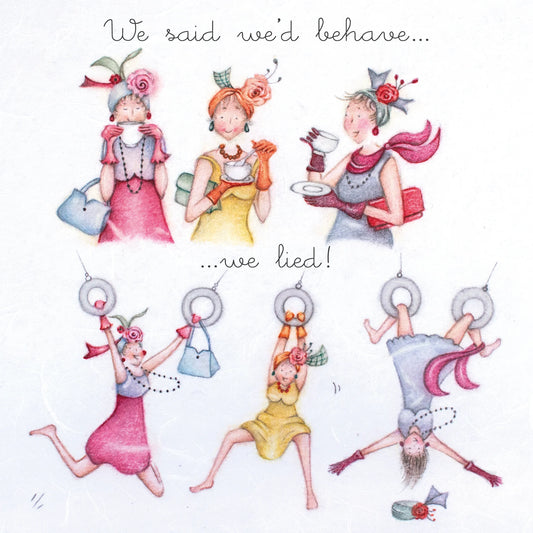 Berni Parker We said we'd behave Card