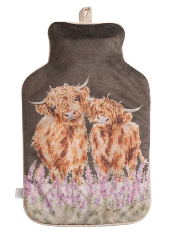 Wrendale Hot Water Bottle Gentle Giants Highland Cow
