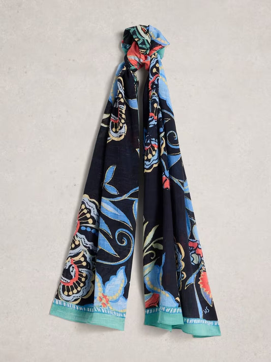 White Stuff Callie Printed Scarf