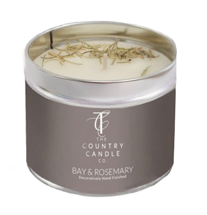 Bay & Rosemary Tin Candle