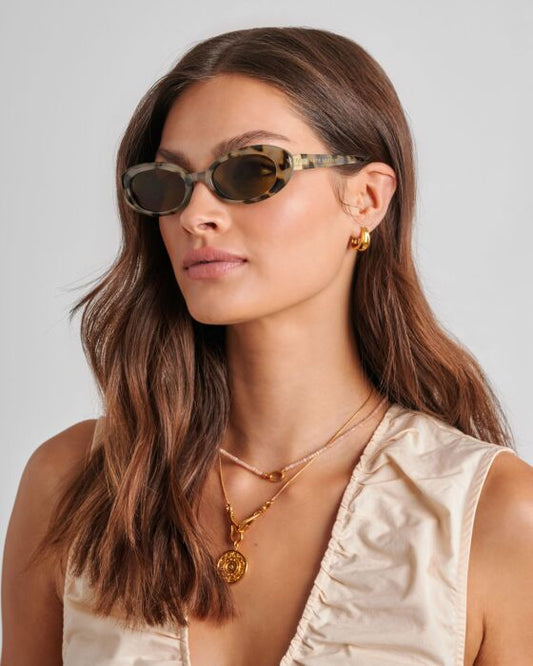 Katie Loxton Bordeaux Slim Oval Sunglasses