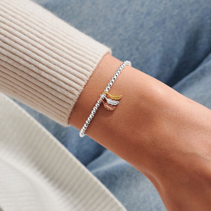Joma Jewellery A Little Charmed Moments ‘Feathers Appear When Lived Ones Are Near’ Bracelet