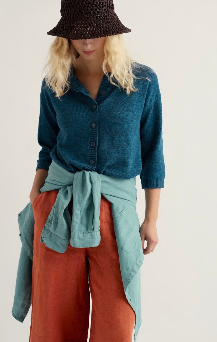 Seasalt Pentire Steps Linen and Organic Cotton Cardigan