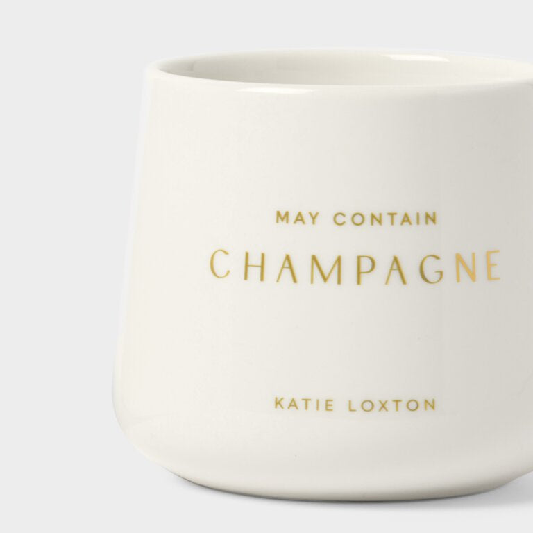 Katie Loxton 'May Contain Champagne' Porcelain Mug