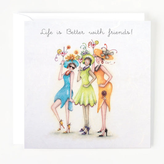 Berni Parker Designs Better With Friends Card