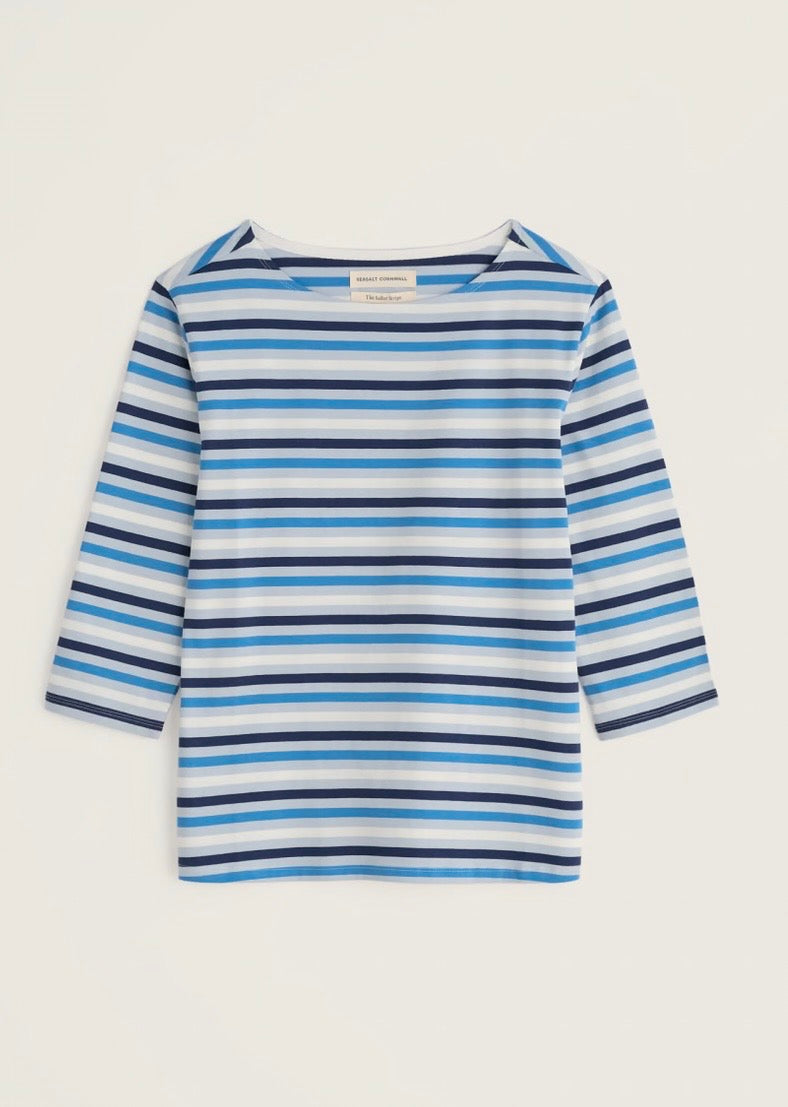 Seasalt Sailor Top Tri Mini Cornish Blue Fog