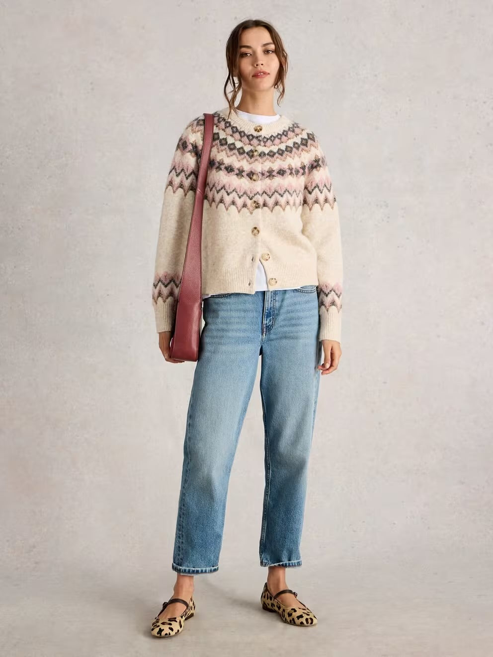 White Stuff Arctic Fairisle Cardigan