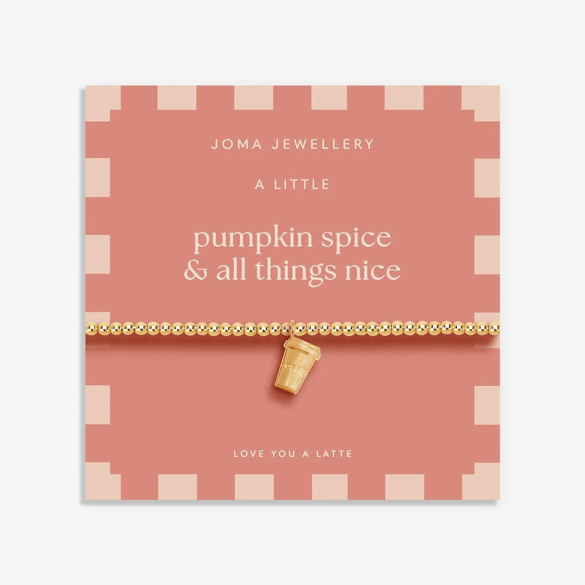 Joma Jewellery Autumn's Calling A Little 'Pumpkin Spice & All Things Nice' Bracelet In Gold Plating