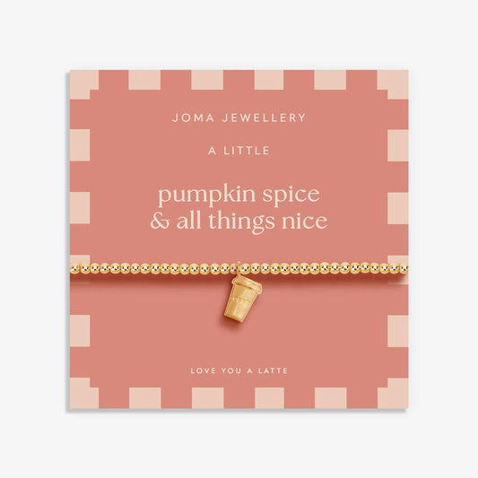 Joma Jewellery Autumn's Calling A Little 'Pumpkin Spice & All Things Nice' Bracelet In Gold Plating
