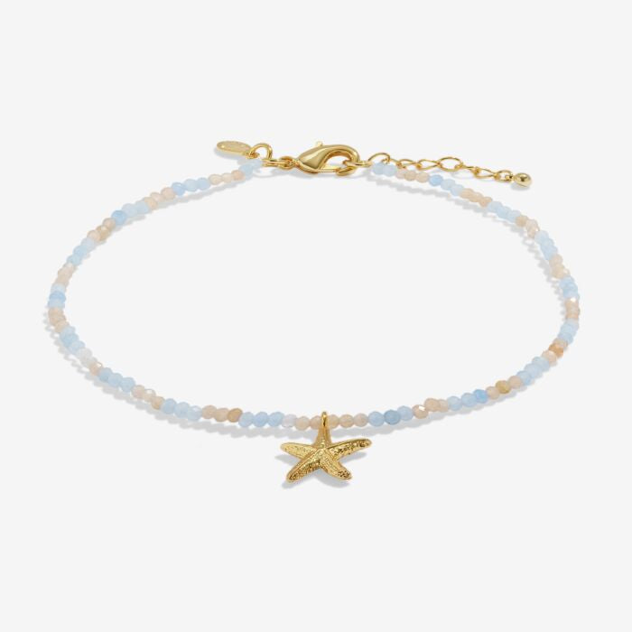 Joma Jewellery Anklet Multi Stone Starfish