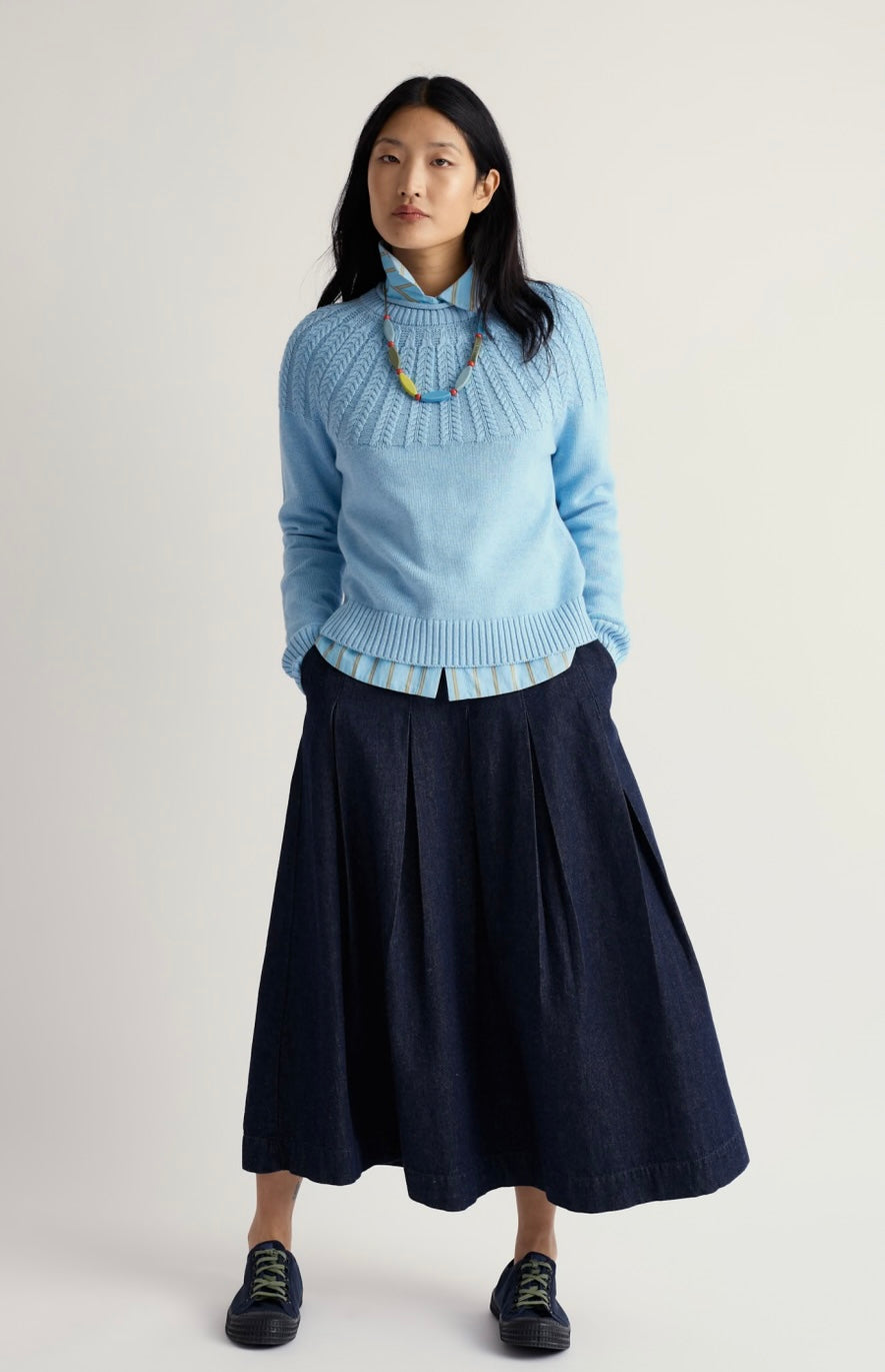 Seasalt Stone Chat Jumper Spring Sky
