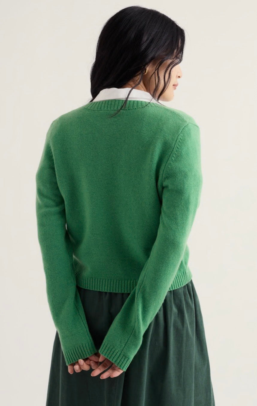 Seasalt Tern Tide Cardigan Pea Pod