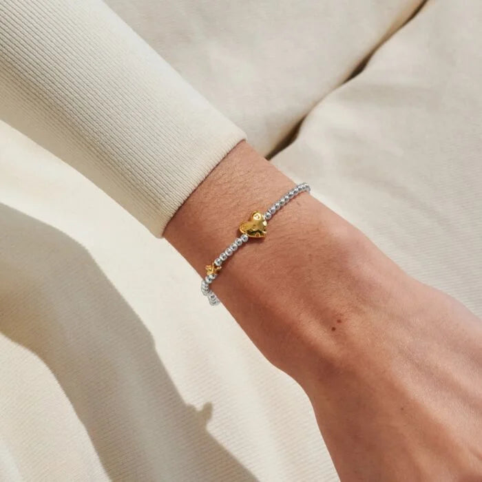 Joma Jewellery Birth Month A Little 'July' Bracelet in Silver and Gold Plating