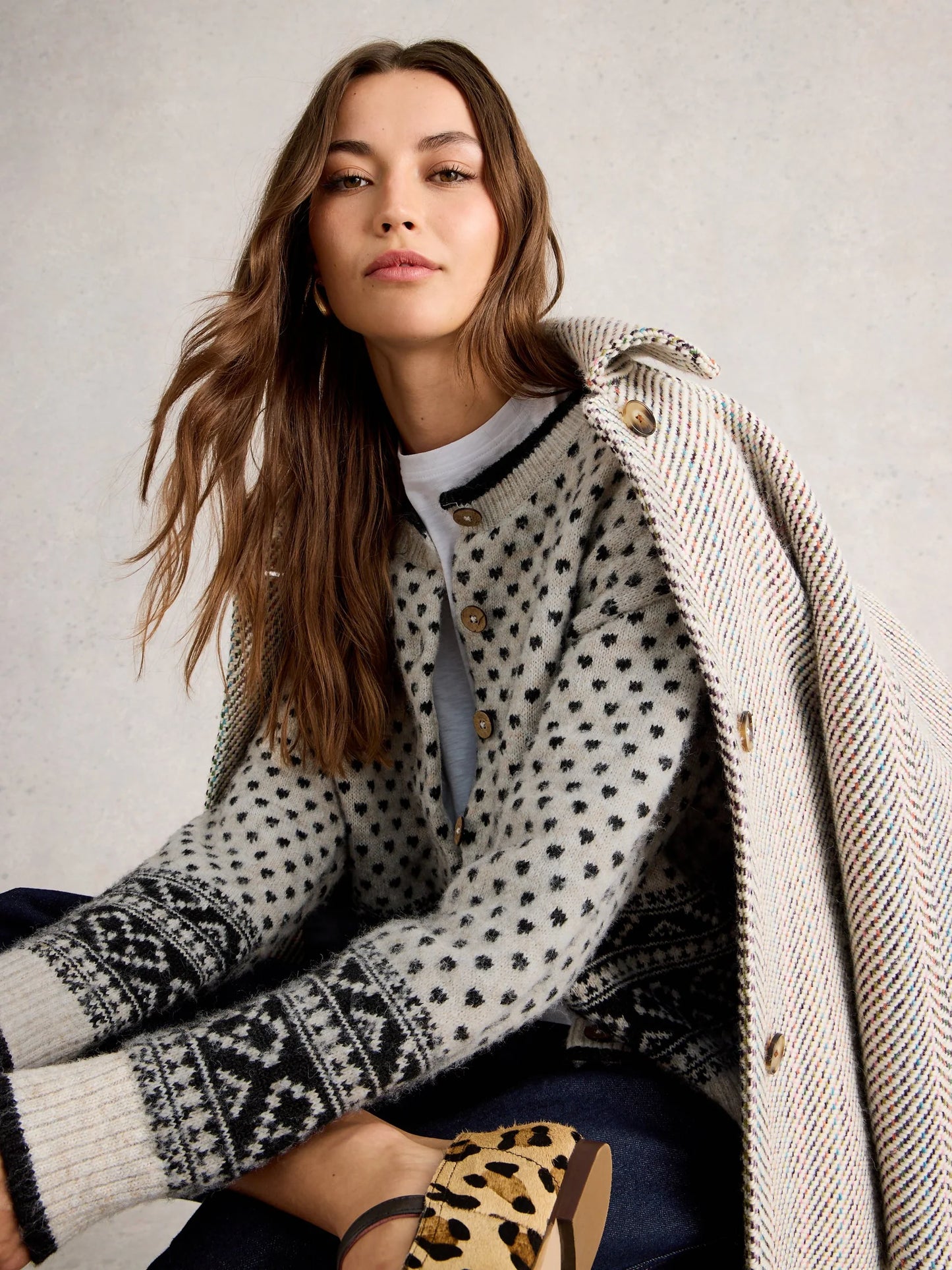 White Stuff Holly Heart Cardigan