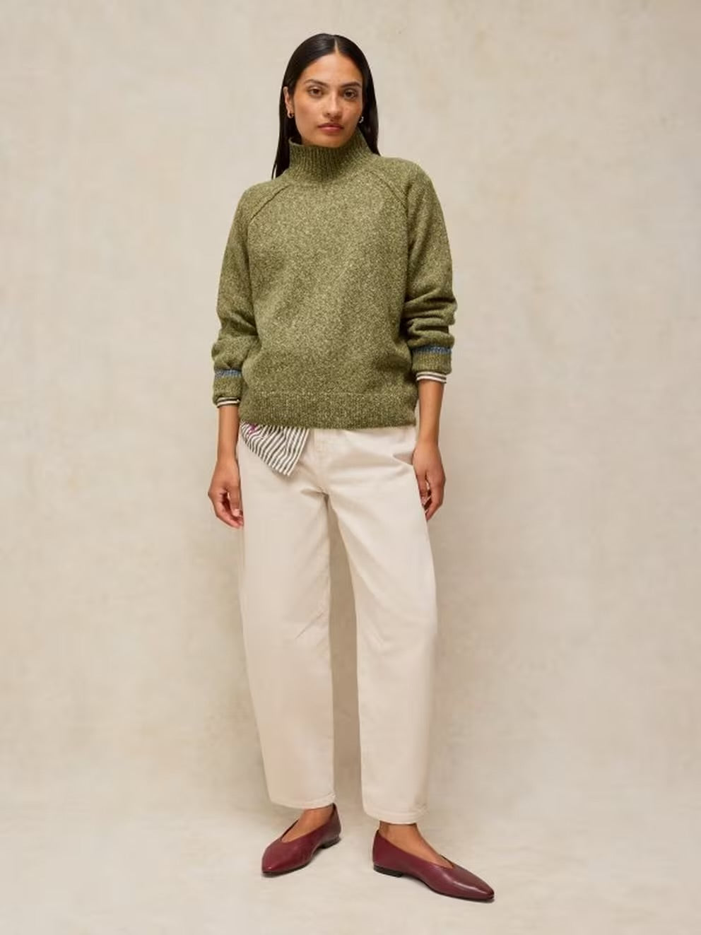 White Stuff Talia Nep High Neck Jumper