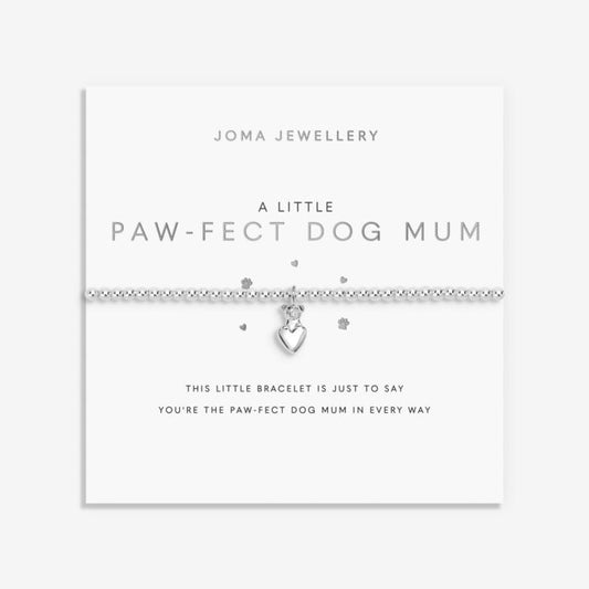 Joma Jewellery A little ‘Paw-fect Dog Mum’ Silver Plated Bracelet