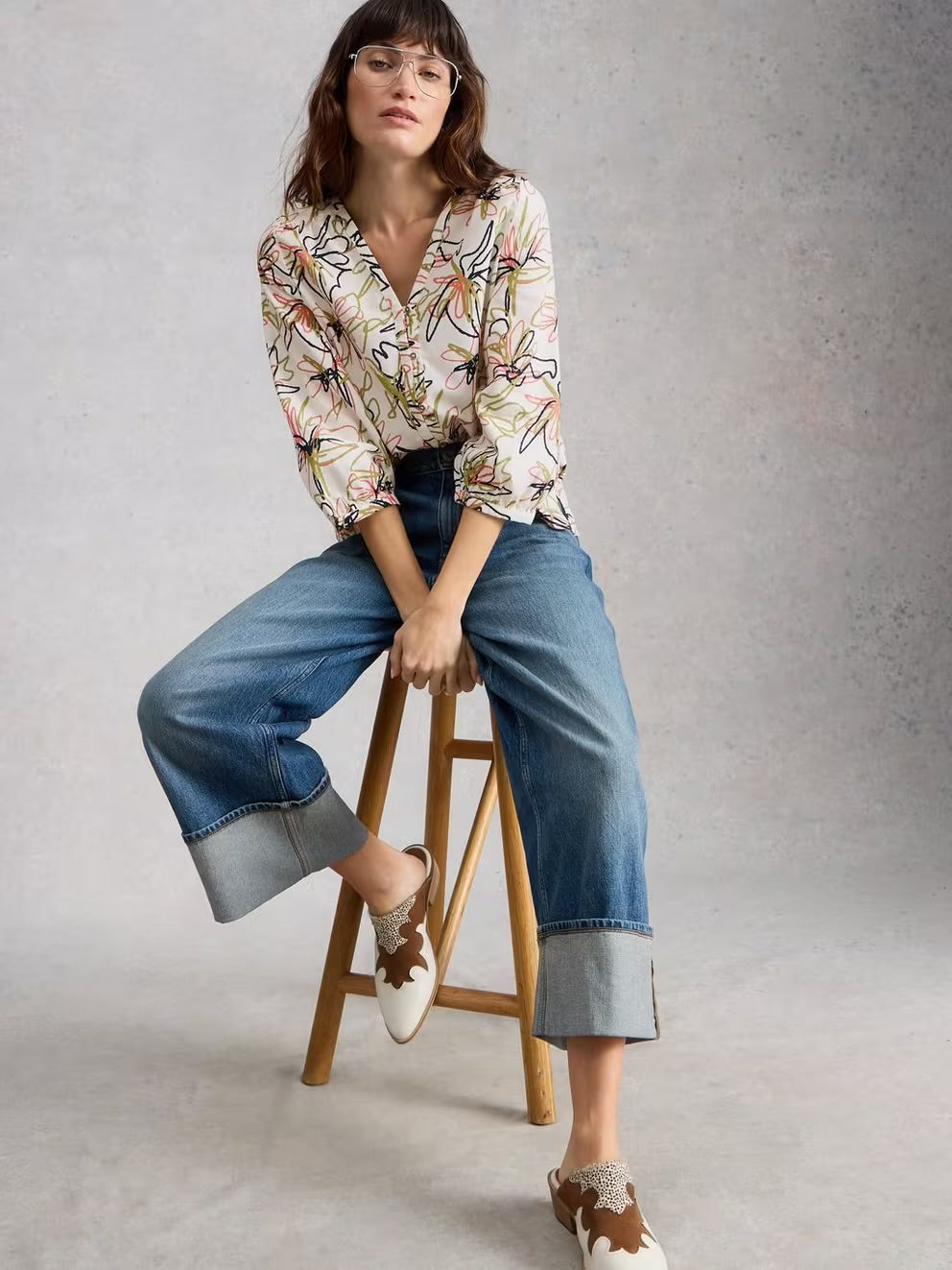 White Stuff Ruby Cotton Organic Top