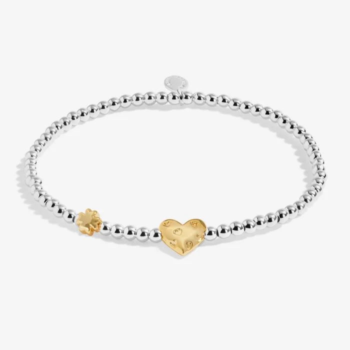 Joma Jewellery Birth Month A Little 'March' Bracelet in Silver and Gold Plating