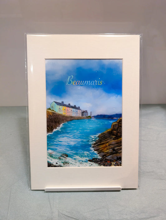 Puffin Prints “Beaumaris” Mounted A4 Print