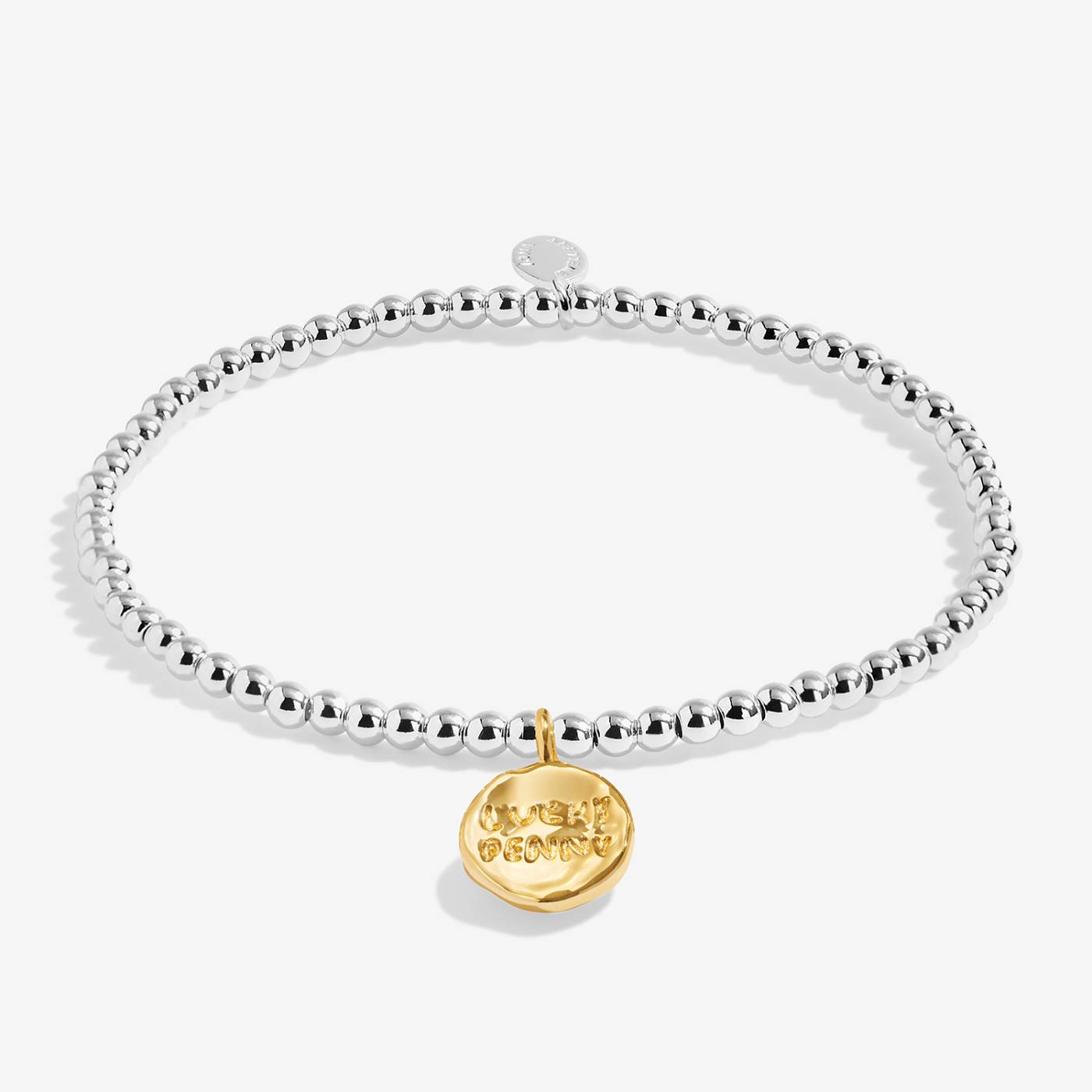 Joma Jewellery A Little 'Lucky Penny' Bracelet In Silver and Gold Plating