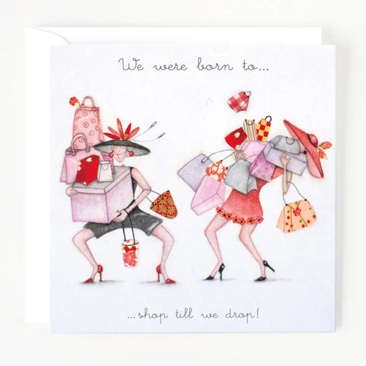 Berni Parker Born to shop Card