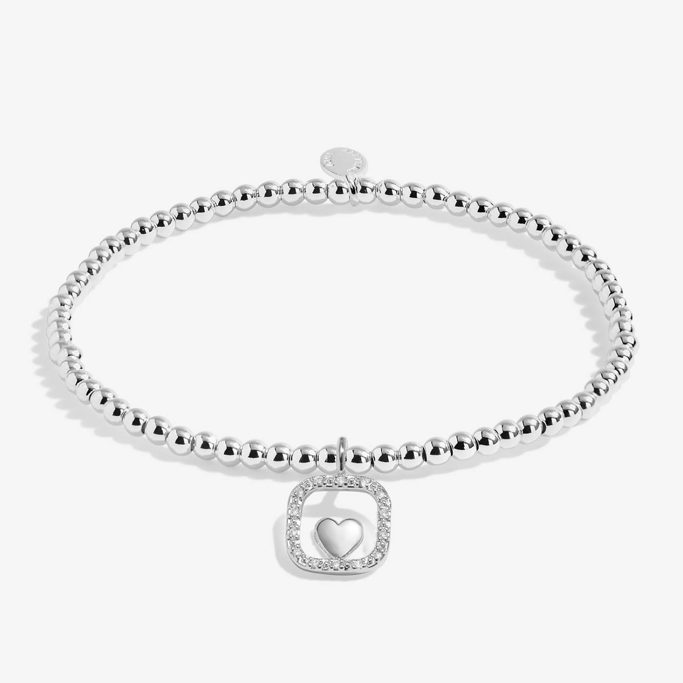 Joma Jewellery A Little 'Lucky To Have A Cousin Like You' Bracelet In Silver Plating