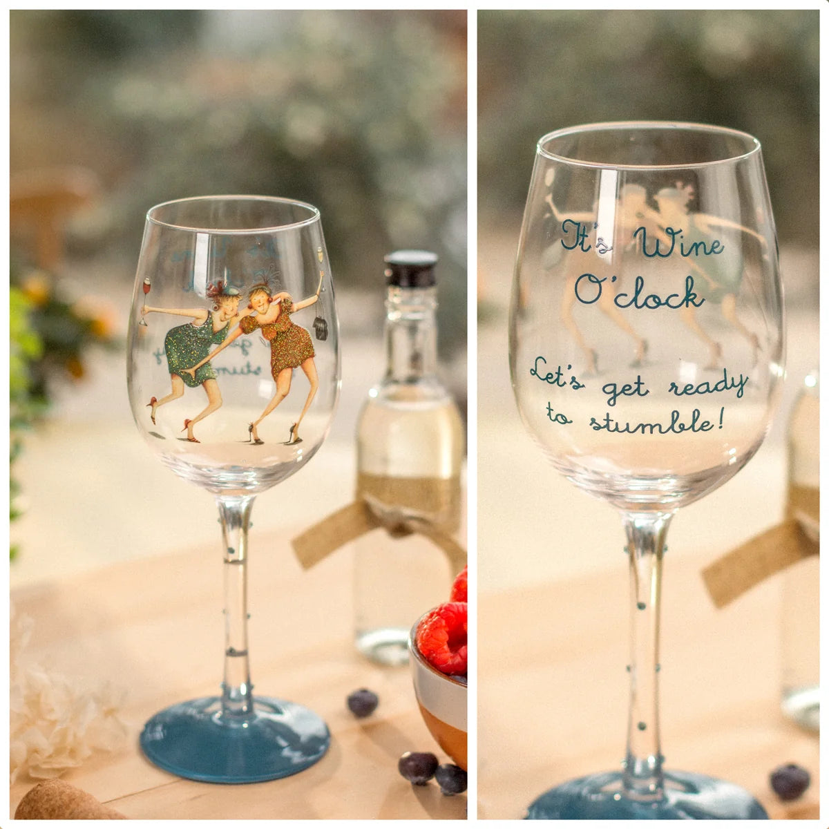 Berni Parker  Wine Glass  It's Wine O' Clock