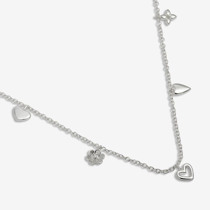 Joma Jewellery Life’s A Charm ‘With Love’ Necklace Silver Plated