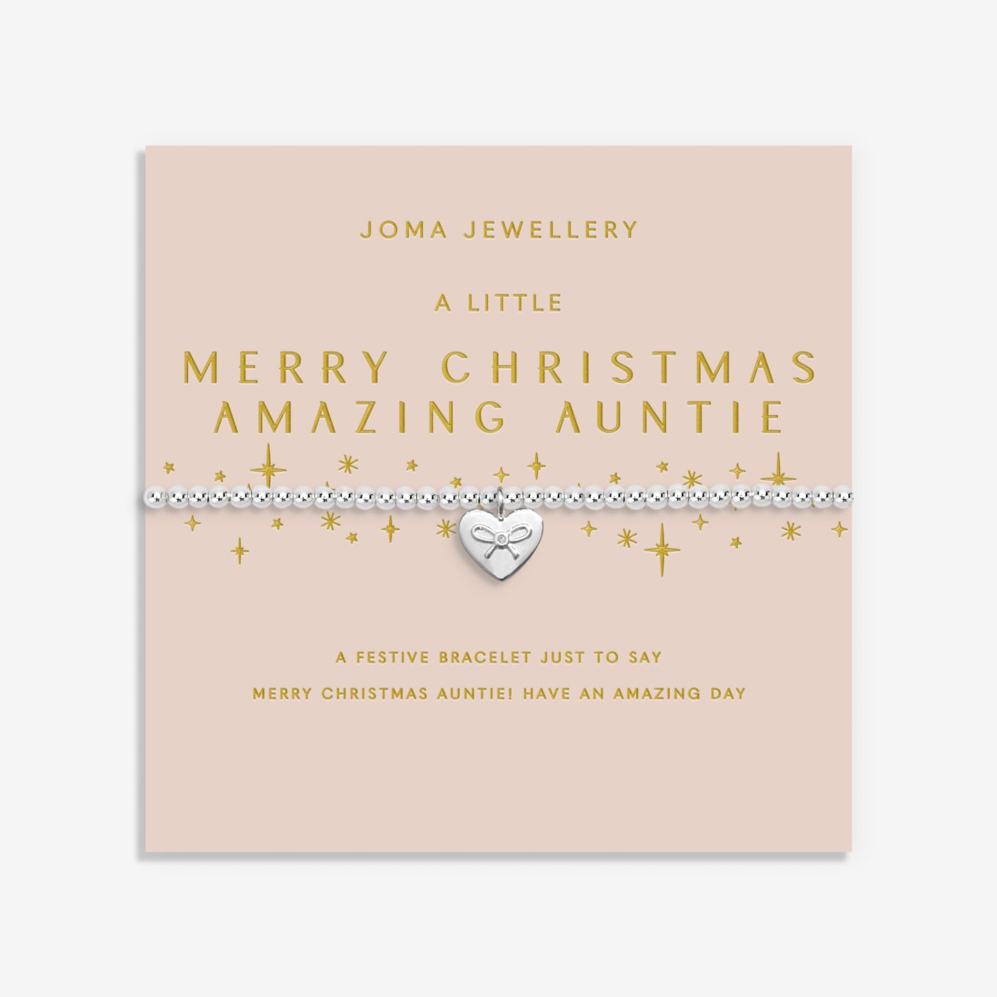 Joma Jewellery A Little Merry Christmas Amazing Auntie Bracelet