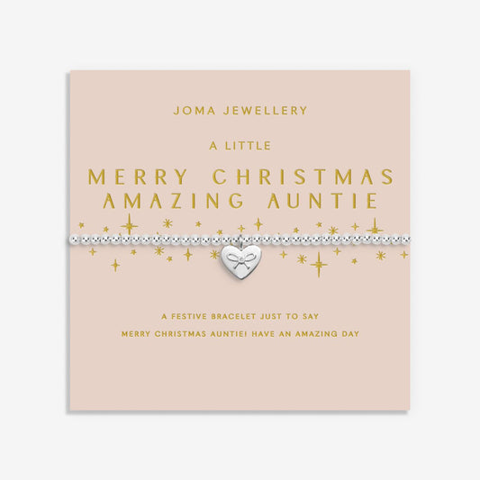 Joma Jewellery A Little Merry Christmas Amazing Auntie Bracelet