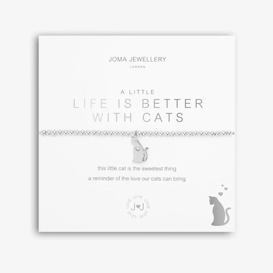 Joma Jewellery Life Is Better With Cats Bracelet