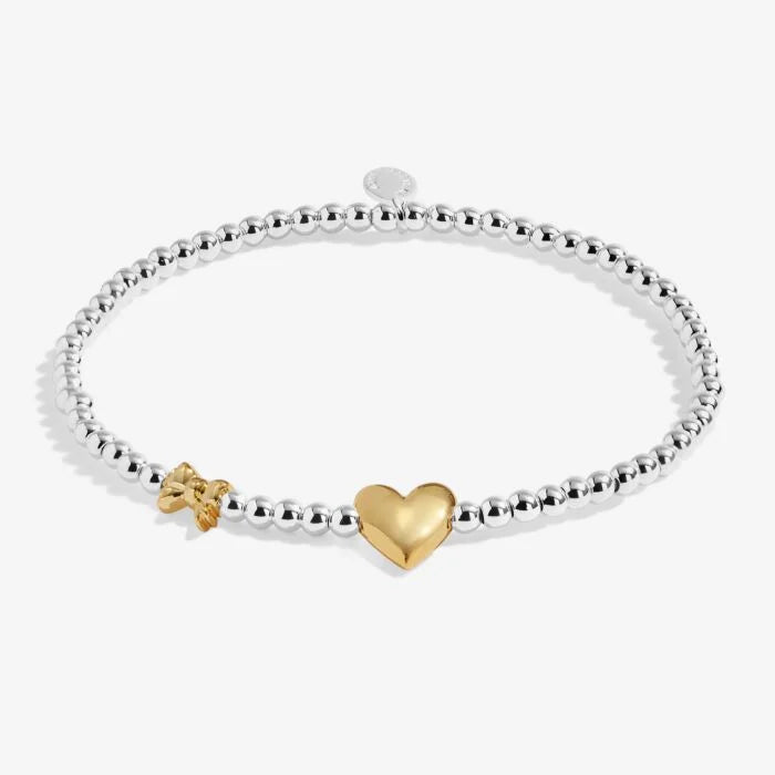 Joma Jewellery Birth Month A Little 'January' Bracelet in Silver and Gold Plating