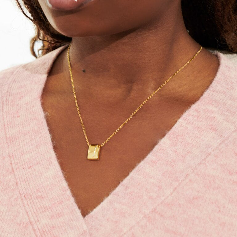 Joma Jewellery Style Stories Pavé Tag Necklace