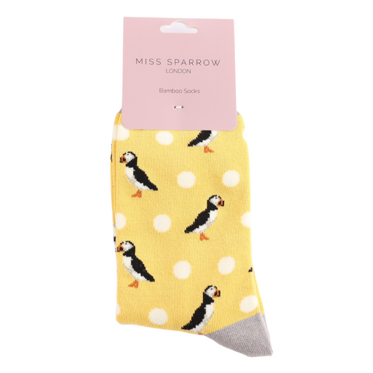 Miss Sparrow Puffin & Spots Socks