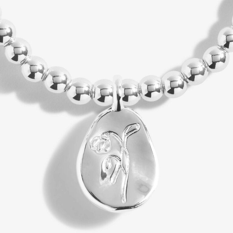 Joma Jewellery Birth Flower A Little 'January' Snowdrop Bracelet