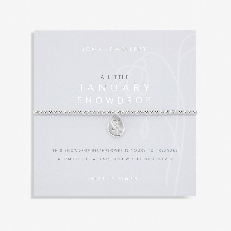 Joma Jewellery Birth Flower A Little 'January' Snowdrop Bracelet