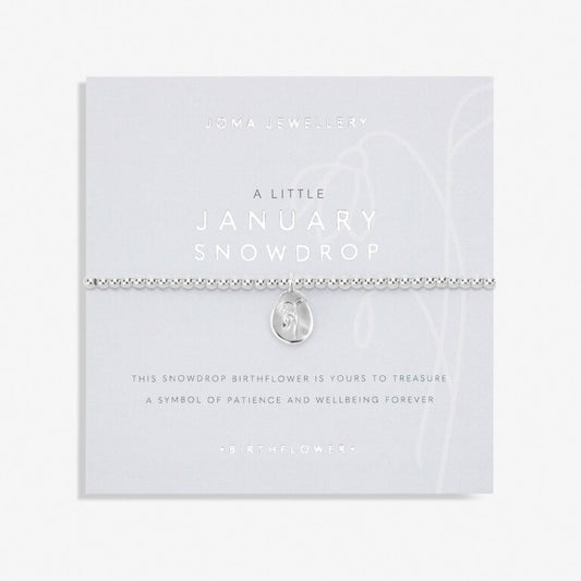 Joma Jewellery Birth Flower A Little 'January' Snowdrop Bracelet