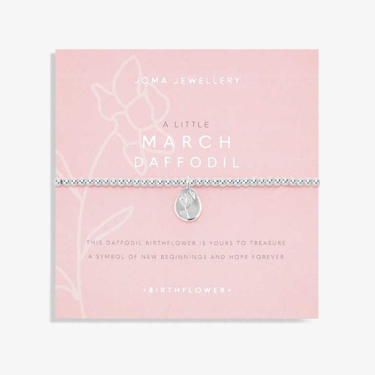Joma Jewellery Birth Flower A Little 'March' Daffodil Bracelet