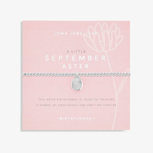 Joma Jewellery Birth Flower A Little 'September' Aster Bracelet