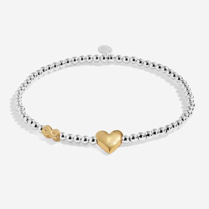 Joma Jewellery Birth Month A Little 'September' Bracelet in Silver and Gold Plating