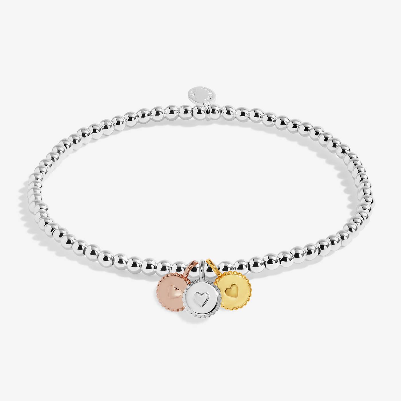 Joma Jewellery A Little Charmed Moments 'True Friend' Bracelet In Silver, Gold, and Rose Gold Plating