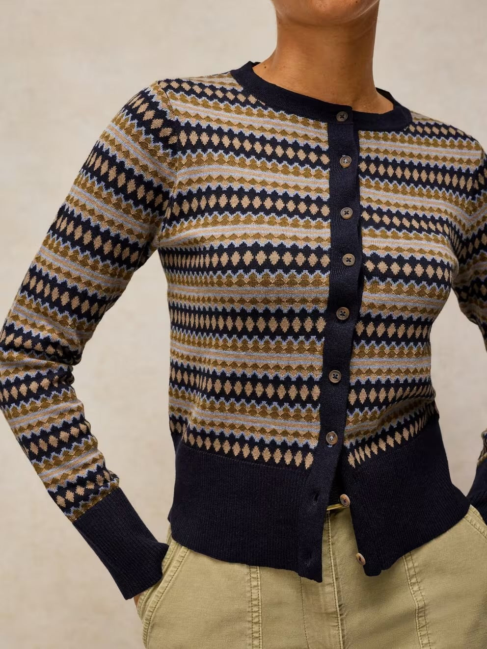 White Stuff Lois Fairisle Cardigan