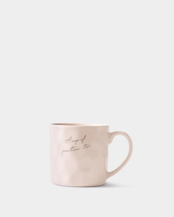 Katie Loxton Gift Bow Mug ‘A Cup Of Positivi-tea’